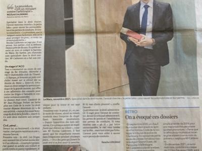 Avocat permis de conduire - Maine Libre - Edition du 06 janvier 2022