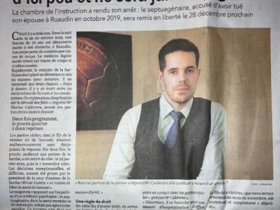 Avocat Pénal - Féminicide - Remise en liberté de l'auteur des faits - Maine Libre
